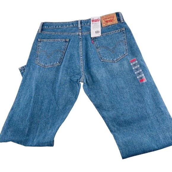 Levis 505 Straight Fit Jeans Size 36x32 Blue Denim - Picture 6 of 6